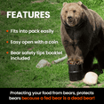 thumbnail image 3 of UDAP NO-FED-BEAR Bear Resistant Canister, 2 Gallons, BRC, Single pack, 3 of 6