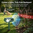 thumbnail image 5 of ROJAX 4PCS Solar Ultrasonic Outdoor Repeller, Waterproof Motion Activated Yard Garden Wildlife Control Device with Flash Light, 5 of 9