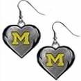 thumbnail image 3 of Siskiyou Sports NCAA Michigan Wolverines Womens Heart Dangle Earrings, Team Color, One Size, 3 of 4