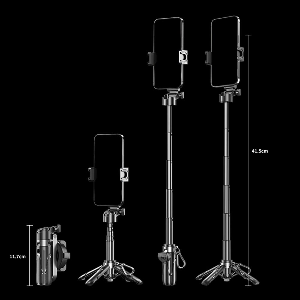 3-in-1Magnetic Selfie-Stick Tripod With Remote Control And Fill Light Portable Wireless Remote Extension Tripod For Mobile Phone