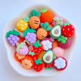 thumbnail image 3 of 20 piezas nuevas y lindas mini figuras de resina de la serie de frutas de 13-16 mm, adornos para manualidades con parte posterior plana, fabricación de joyas, accesorios para el cabello, 3 of 5