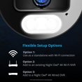 thumbnail image 4 of Cámaras Night Owl Sp, LLC Night Owl Wi-Fi IP 4K HD con doble foco para interiores/exteriores con audio bidireccional, alertas de voz preestablecidas y sirena de cámara integrada, 4 of 9