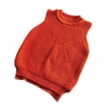 thumbnail image 4 of Afdoent Girls Sweater Vest Soft Warm Winter Sleeveless Pullover Top for Kids Cozy Knit Vest Casual Wear 2-3 Years, 4 of 4