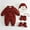 Red, variant on Boys Boys Girls Snowsuit Romper Fleece Lined Outwear Winter Warm Coat with Gloves   Hat   Shoe Outfit for 3-24 Months