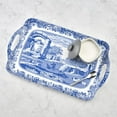thumbnail image 4 of Pimpernel - Placemats Blue Italian Large Melamine Handled Tray, 4 of 5