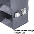 thumbnail image 4 of Collapsible 3-Shelf Hanging Closet Organizers in Gray for RV and Home Storage, 4 of 9