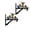 A*2 #1, variant on ZZAIXHL 2Pack Metal Outdoor Garden Decorative Brackets Heavy with hummingbird 9.84in Duty Rust-Resistant Wall Mount Hook Hanging Bracket for Bird Feeders Lanterns Planters Wind Chimes Garden