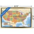 thumbnail image 2 of Map - USA Wall Poster, 22.375" x 34" Framed, 2 of 4