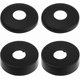 thumbnail image 1 of Faucet Rosette, Shower Mixer Rosette, 4 Black Stainless Steel Pipe Cover, 1 of 5