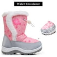 Apakowa Girls Insulated Warm Lined Winter Snow Boots Water Resistance