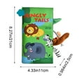 thumbnail image 3 of Chewable Tail Cloth Book for Babies – Interactive Tear Resistant Fabric Sensory Book with Crinkle Tails and Sound for Newborns Toddlers Early Learning Developmental Toy Machine Washable, 3 of 6