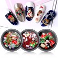 thumbnail image 3 of 6 Boxes Christmas Nail Charm Fashion Creative Nail Art Charm Nail Rhinestone, 3 of 7