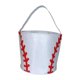 thumbnail image 3 of Bolsas para la búsqueda de huevos de Pascua, cestas de conejo de Pascua, bolsas para compras, bolsas para recuerdos de fiesta Béisbol plateado, 3 of 9