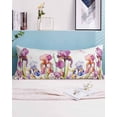 thumbnail image 2 of Botanical Body Pillow Covers, Spring Dragonfly Flower Leaves Modern White Soft Bed Throw Pillowcases Breathable Cooling Long Lumbar Body Pillow Sham Cover for Bed Sofa 20''x54'', 2 of 7