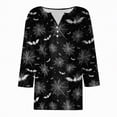 thumbnail image 4 of Godom Women Halloween Shirt Halloween Tshirt Graphic Tees Fall Season 3/4 Sleeve Tops, 4 of 5