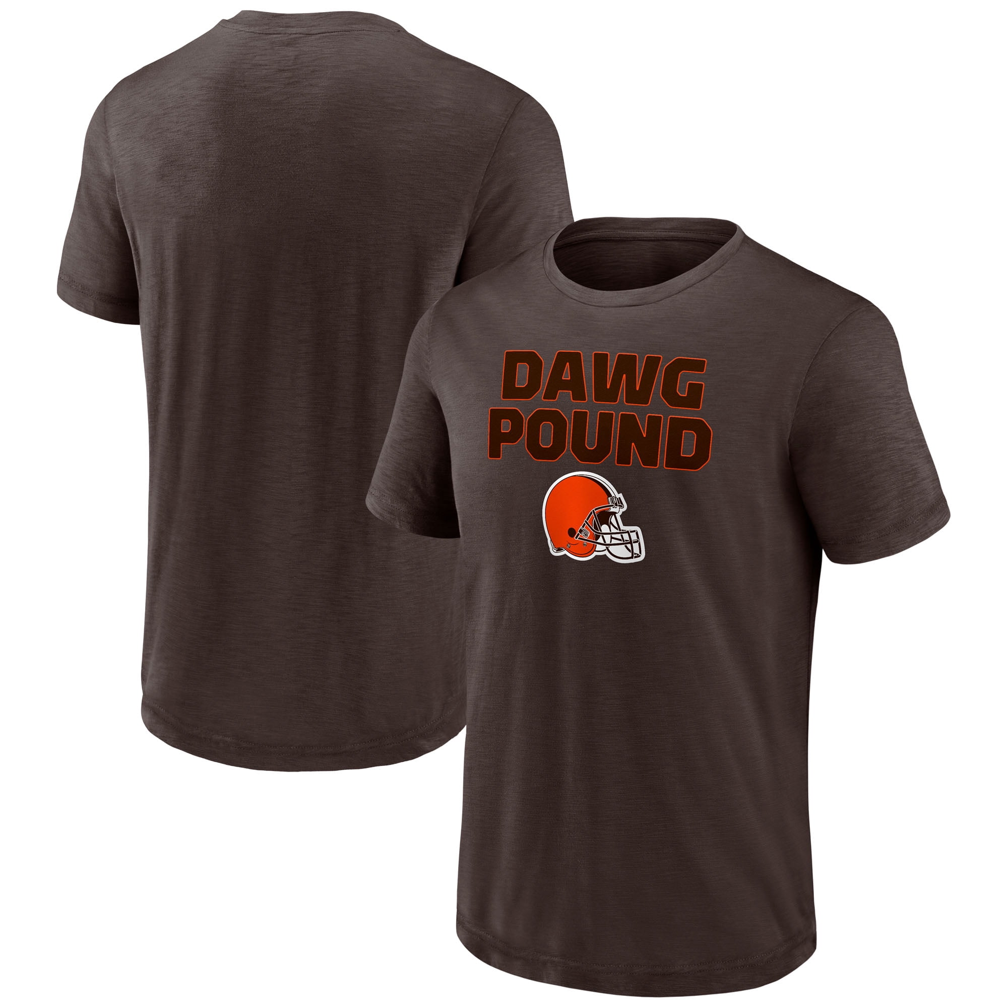 Men's-Fanatics Brown Cleveland Browns Slub Short Sleeve T-Shirt