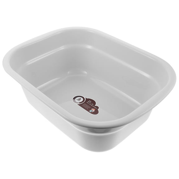 LOLIPPYY Large Beige Plastic Wash Basin Multi Functional Thickened Stable Design