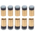 thumbnail image 3 of Puntas de Billar, 10 piezas de billar de 10 mm piezas de repuesto de Punta de poste de billar de billar kit de reemplazo de Punta de taco de billar de cuero de pu de cobre, 3 of 7