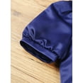 thumbnail image 5 of LiiYii Kids Girl's Short Sleeve Shrug 3D Applique Cardigan Bolero Shrug Dressy Jacket Navy Blue 8, 5 of 6