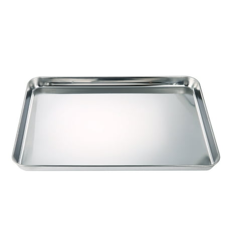 Square Pan Bakeware Oven Sheet, Stainless Steel Heavy baking Sheet, Nonstick Cooking Pan Tray for Pizza, Fries, and Tater