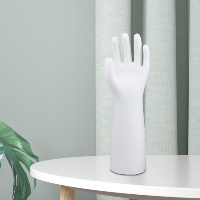 Soporte de exhibición de mano para joyería, mano de maniquí femenina, accesorios decorativos para fotografía, soporte de exhibición de anillo, soporte Izquierda