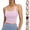 Pink, variant on Women Summer Yoga Tank Tops Gym Scoop Neck Spaghetti Strap Cropped Sleeveless Tshirts Workout Casual Slim Breathable Camisole