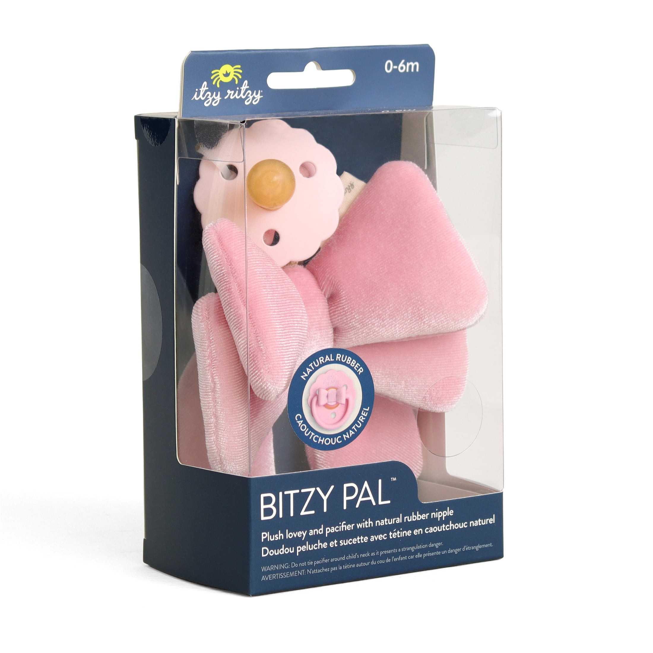 Itzy Ritzy Bitzy Pal™ Bow with Natural Rubber Pacifier 0m