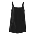 thumbnail image 3 of Kukoosong Women's Wide Strap Square Neck Tank Mini Dress, Solid Color Loose Sleeveless A-Line Dress with Pocket, Casual Short Summer Shift Sundress, 3 of 7