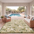 thumbnail image 4 of Nourison Aloha Floral Textured Flatweave High-Low Indoor Outdoor Area Rug Ivory Green 12' x 15', 4 of 12