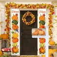 thumbnail image 4 of Thanksgiving Pumpkin Mailbox Cover, Autumn Waterproof 25.5"" X 21"" Magnet Mailboxes Cover, Fall Leaf Large Size Mailbox Wraps Post Letter Box Cover Outdoor Garden Decorations, 4 of 6