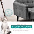 thumbnail image 3 of Pet Couch Protector, 4 Piece M Code 4 Piece L Code Clear Pet Cat Dog Claw Guards Self-Adhesive Pads, Discreet Cat Scratch Furniture Protector Pad Deterrent, 3 of 7