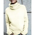 thumbnail image 5 of Sherrylily Fall Winter Women Sweaters Casual Turtleneck Long Sleeve Soft Knitted Pullover, 5 of 7