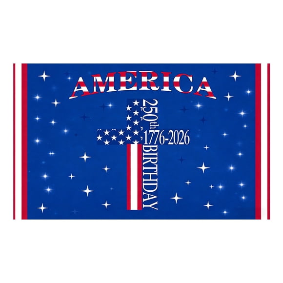 USA 250th Anniversary Garden Banner 1776 2026 Patriotic Double Sided Polyester for Outdoor Yard Decor