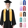 thumbnail image 1 of YWOAGH White Graduation Stole 182cm College Commencement Pure Color Sash Elegant Keepsake Gift Academic Achievement Green, 1 of 3