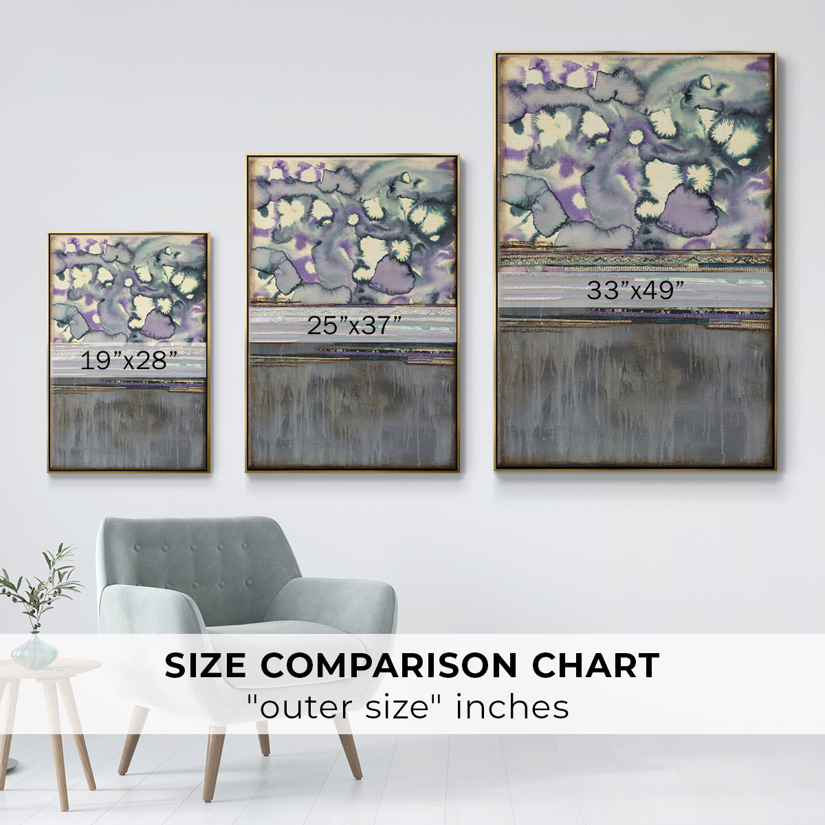 Fireworks Framed Premium Gallery Wrapped Canvas - Ready to Hang - 25 x 37 - Gold Floating Frame