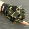 thumbnail image 4 of WTXUE ski gloves, Gloves Antiskid Cycling Half Bike Men Fitness Sports Finger Gloves, Camouflage, XL, 4 of 5