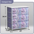 thumbnail image 7 of Sorbus Classic 7 Drawer Dresser for Kids Bedroom, Tie-Dye Purple, 7 of 7