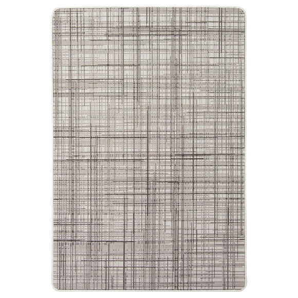 Vista Grey Polypropylene Rug 4'4" x 6'5"