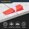 thumbnail image 4 of POWERTEC Leveling System Kit with Plier, Wedges 100PK & 1/16" Tile Spacer Clips 200PK for Floor and Wall Installation , 71899N, 1 Set, Red, 4 of 7