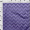thumbnail image 3 of oneOone Georgette Viscose Medium Purple Fabric Chevron Craft Projects Decor Fabric Printed By The Yard 42 Inch Wide, 3 of 4