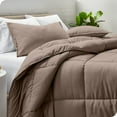 thumbnail image 3 of Bare Home  Hypoallergenic Down Alternative Comforter Set Taupe Twin - Twin XL, 3 of 5