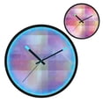 thumbnail image 2 of Indoor 12' Voice-Activated Luminous Decoration Wall Clock With LED Night Light Digital Plaid, 2 of 8