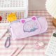 thumbnail image 5 of Juego de 2 estuches escolares de gran capacidad con decoración brillante, ideal para estudiantes, niñas y niños, regalo de cumpleaños (rosa violeta), 5 of 5