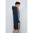 thumbnail image 2 of Boss Men's French-terry-cotton hooded loungewear jacket with logo-tape trims, 2 of 2