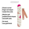 thumbnail image 3 of Japonesque Luxe Nail Duo Nail Clipper & Salon Board, 3 of 7