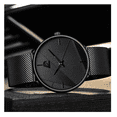 thumbnail image 4 of Kit de Reloj 3 Piezas Minimalista A La Moda De Pulsera Y Collar NEGRO, 4 of 5