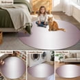 thumbnail image 5 of Round Rugs 3.3Ft, Dark Purple Ombre Round Area Rug Washable Indoor Throw Carpet, Modern Gradient Abstract Art Soft Non Slip Circle Rug for Laundry Room Patio Home Decor Aesthetic, 5 of 8