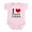 Petal Pink, variant on CafePress - I Heart (Love) Fast Cars Infant Bodysuit - Baby Light Bodysuit, Size Newborn - 24 Months
