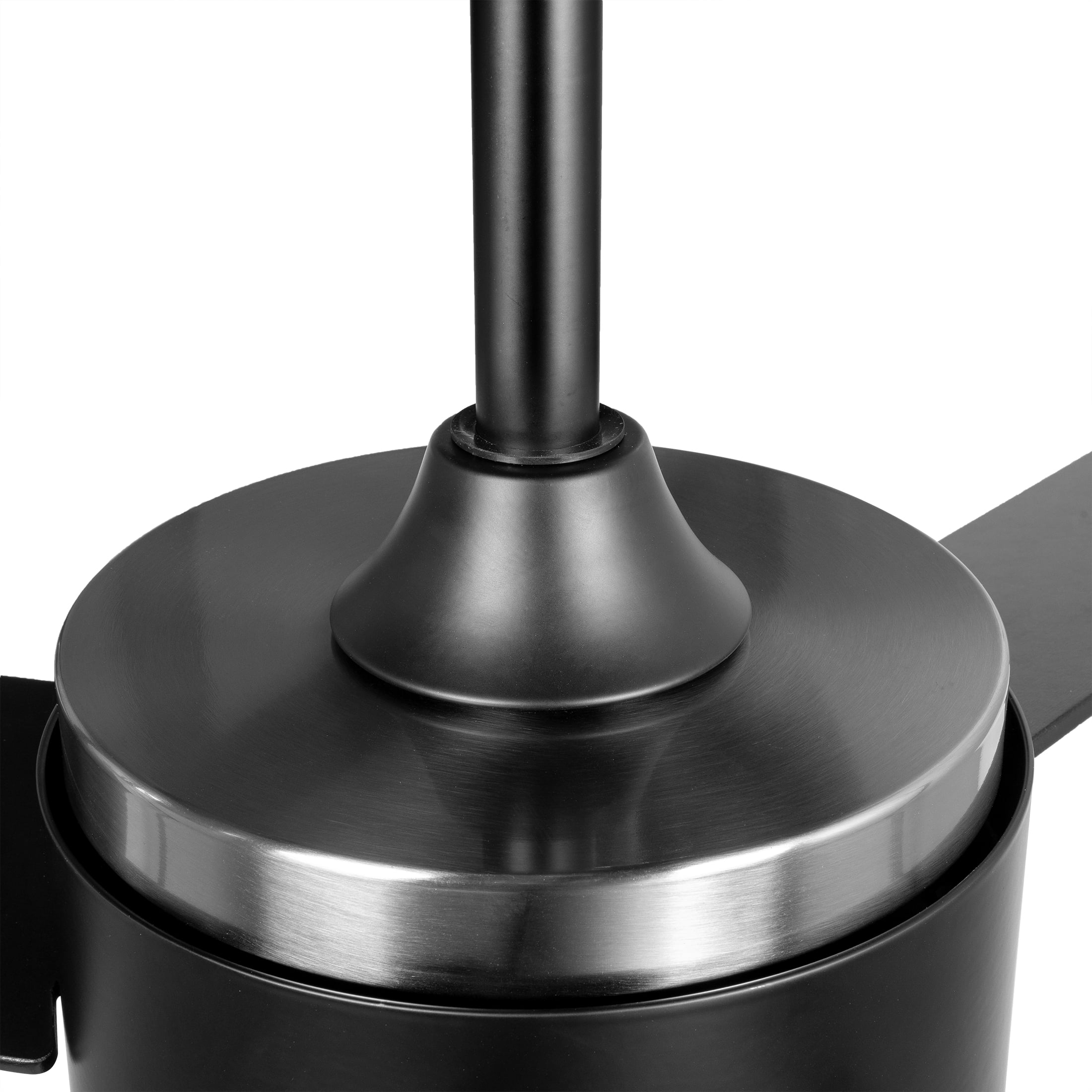Better Homes & Gardens 44" Satin Nickel & Black 3 Blade Indoor Ceiling Fan, Reverse Airflow