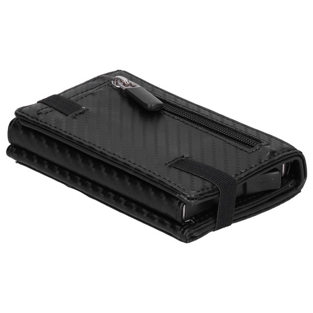 Estuche para almacenamiento de tarjetas, tarjetero de cuero PU, tarjetero de fibra de carbono, tarjetero elaborado por expertos